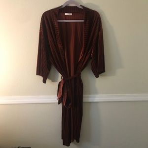 Velvet kimono shawl